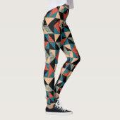 Hot Triangle: Geometrischer Memphis-Stil. Leggings (Rechts)