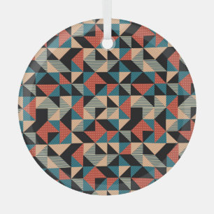 Hot Triangle: Geometrischer Memphis-Stil. Ornament Aus Glas