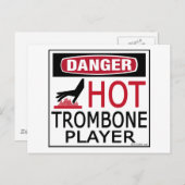 Hot Trombone Player Postkarte (Vorne/Hinten)