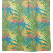 Hot Tropical Sunset Duschvorhang (Vorderseite)