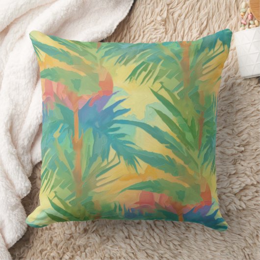 Hot Tropical Sunset Kissen (Decke)