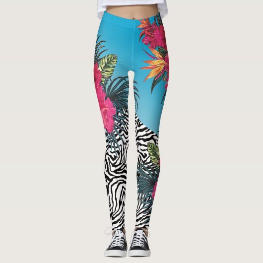 Hot Tropics Zebra Skin Leggings (Vorderseite)