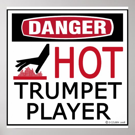 Hot Trumpet Player-Kopie Poster (Vorne)