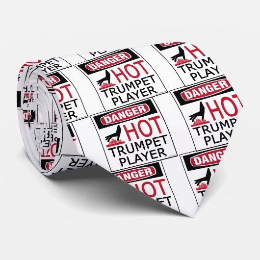 Hot Trumpet Player Krawatte (Gerollt)