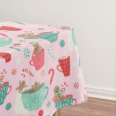 Hot Tub Gingerbrei Niedlich Pink Hot Cocoa Tischdecke (Beispiel)