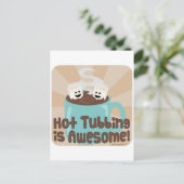 Hot Tubbing Marshmallows Postkarte (Stehend Vorderseite)