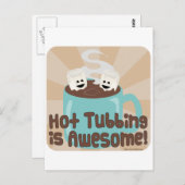 Hot Tubbing Marshmallows Postkarte (Vorne/Hinten)