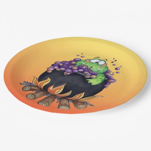 Hot Tube Pappteller (Schrägansicht)