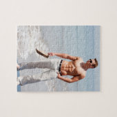 Hot Typ Bare Chest Muskel Abs Beach Shirless Puzzle (Horizontal)
