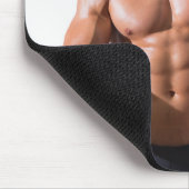 Hot Typ Flexes Muskeln Sexy Shirless Man Hunk Mousepad (Ecke)