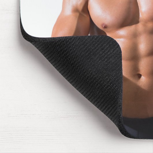 Hot Typ Flexes Muskeln Sexy Shirless Man Hunk Mousepad (Ecke)