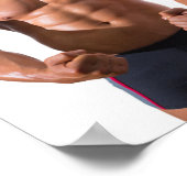 Hot Typ Flexes Muskeln Sexy Shirless Man Hunk Poster (Ecke)