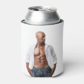 Hot Typ Nice Pecs Muscular Abs Beach Shirless Dosenkühler (Kanne Vorderseite)