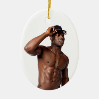 Hot Typ Sexy Shirless Muscle Man Keramik Ornament