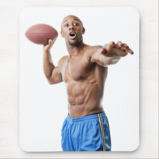 Hot Typ Sexy Shirless Muscled Football Stuck Mousepad