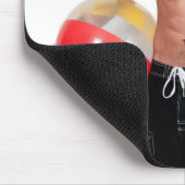 Hot Typ Sexy Shirtless Shorts Beach Ball Muskel Mousepad (Ecke)