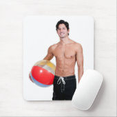 Hot Typ Sexy Shirtless Shorts Beach Ball Muskel Mousepad (Mit Mouse)