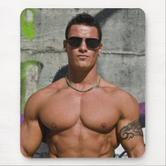 Hot Typ Sexy Sonnenbrille Stud Shirless Muscle Man Mousepad