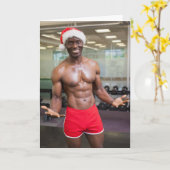 Hot Typ Weihnachtsmannmütze Red Shorts Weihnachten Karte (Gelbe Blume)