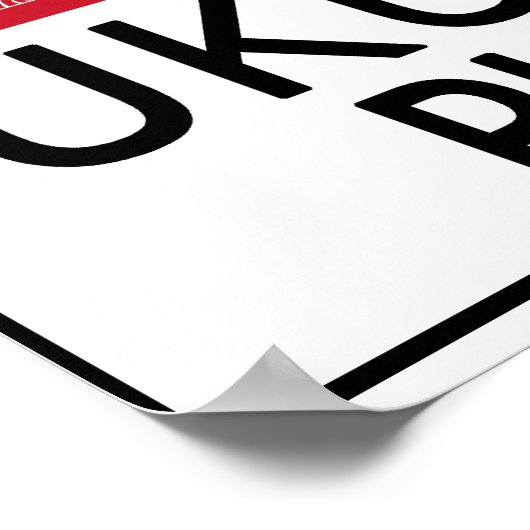 Hot Ukulele Player Poster (Ecke)