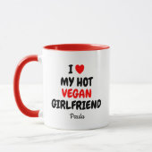 Hot Vegan Girlfriend Valentine's Day Red Tasse (Links)