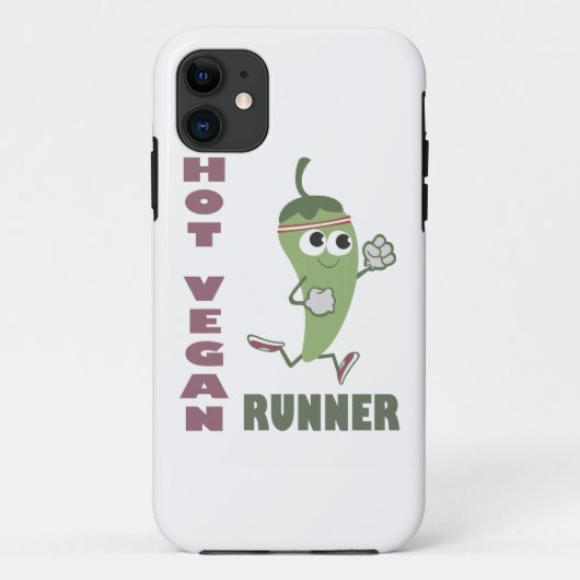Hot Vegan Runner Case-Mate iPhone Hülle (Rückseite)