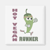 Hot Vegan Runner Magnet (Vorne)