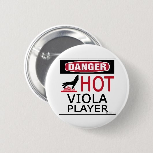 Hot Viola Player Button (Vorne & Hinten)