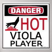 Hot Viola Player Poster (Vorne)
