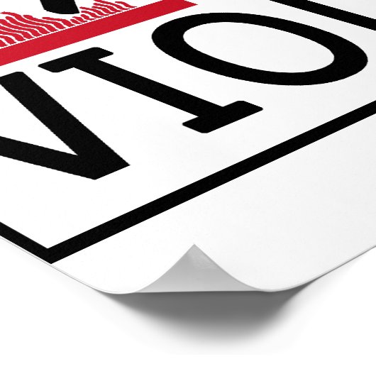 Hot Violinist Poster (Ecke)