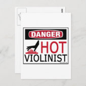 Hot Violinist Postkarte (Vorne/Hinten)