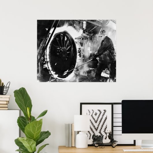 Hot Wheel, 40er Poster (Heimbüro)