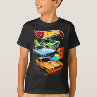 Hot Wheels Birthday T Shirt, Hot Wheels Thementeil T-Shirt