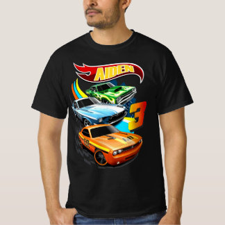 Hot Wheels Birthday T Shirt, Hot Wheels Thementeil T-Shirt