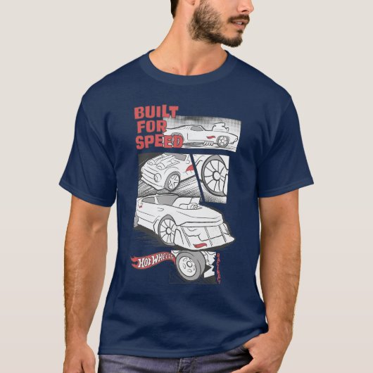 Hot Wheels Built for Speed Comic Panels Freunde T-Shirt (Vorderseite)