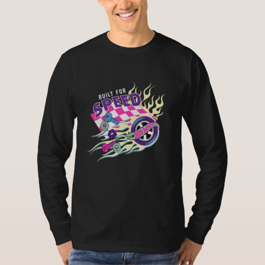 Hot Wheels - Gebaut für Geschwindigkeit T-Shirt (Vorderseite)