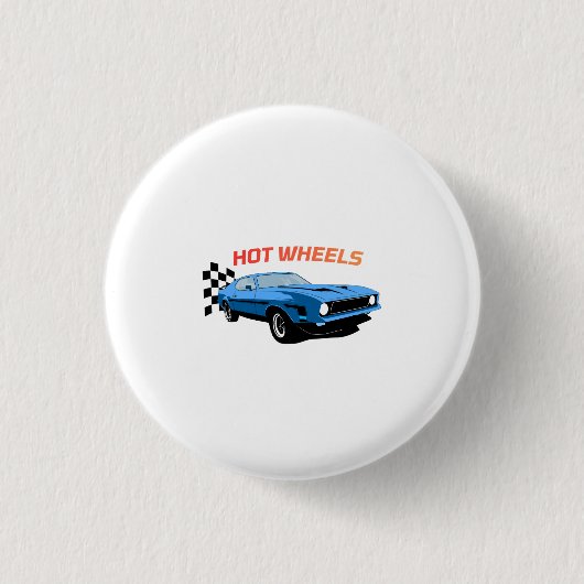 Hot Wheels – Geschwindigkeit, Stil & Leistung Button (Vorderseite)