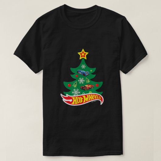 Hot WheelsHot Wheels Weihnachtsbaum T-Shirt (Design vorne)