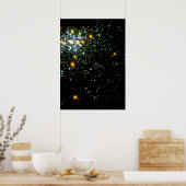 Hot White Zwarf Shines im Young Star Cluster NGC 1 Poster (Küche)