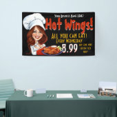 Hot Wings.Buffalo Chicken.Anpassen! Banner (Messeveranstaltung)