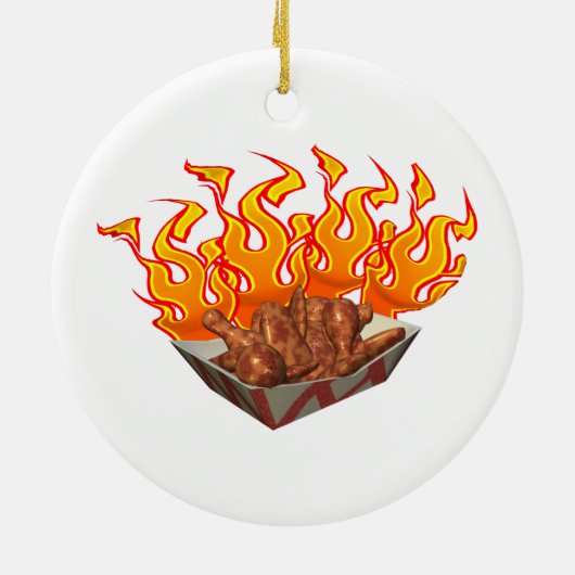 Hot Wings Keramikornament (Hinten)