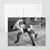 Hot Wrestler Postkarte (Vorne/Hinten)