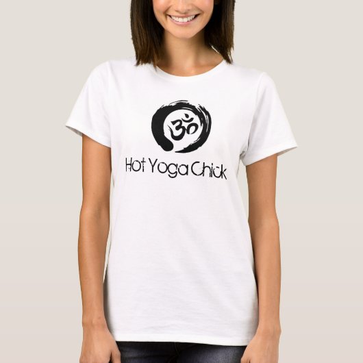 Hot Yoga Chick T-Shirt (Vorderseite)