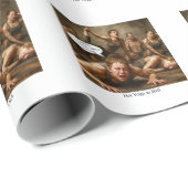 Hot Yoga in Hell. Geschenkpapier (Rolleneckpunkt)