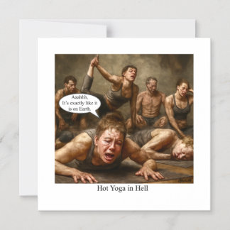 Hot Yoga in Hell. Magneteinladung