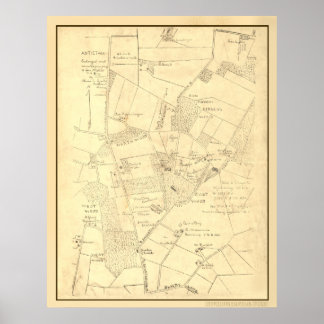 Hotchkiss Map Antietam. Poster
