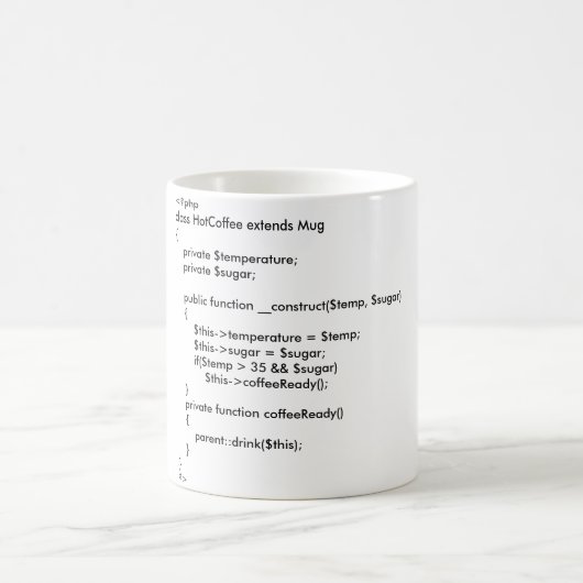 HotCoffee PHP-Klasse Tasse (Mittel)
