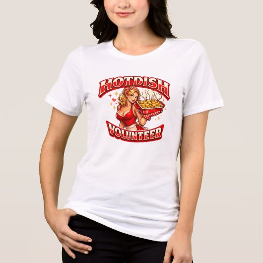 HOTDISH-Freiwilliger Tri-Blend Shirt (Vorderseite)
