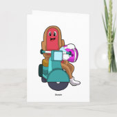 Hotdog als Biker mit Scooter.PNG Karte (Rückseite)