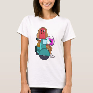 Hotdog als Biker mit Scooter.PNG T-Shirt